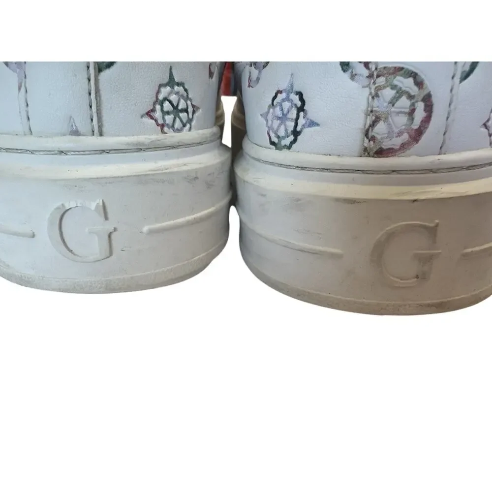 GUESS Denesa Platform Sneakers Chunky Treaded Shoes Womens Size 6 Casual White